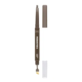 Wibo ProBrow Définir Crayon à sourcils et brosse 2-en-1 Gris-marron