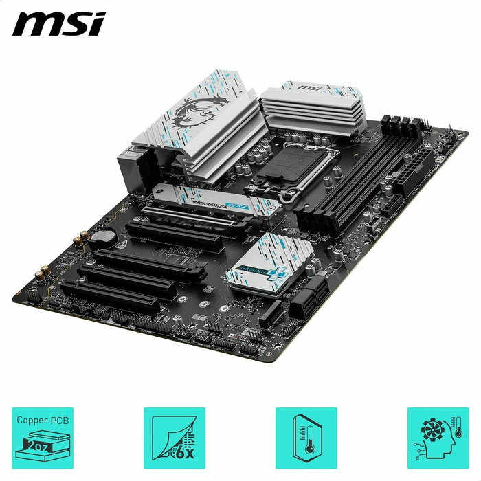 MSI B760 GAMING PLUS WiFi - Carte mère ATX pour processeur Intel LGA 1700 avec Wi-Fi 6, DDR4, Ethernet 2.5G, ports M.2 et SATA