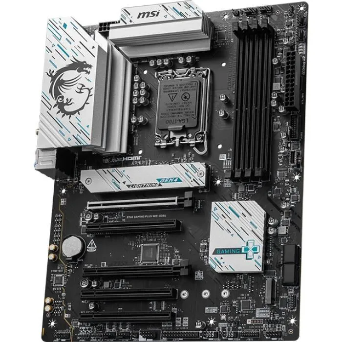 MSI B760 GAMING PLUS WiFi - Carte mère ATX pour processeur Intel LGA 1700 avec Wi-Fi 6, DDR4, Ethernet 2.5G, ports M.2 et SATA