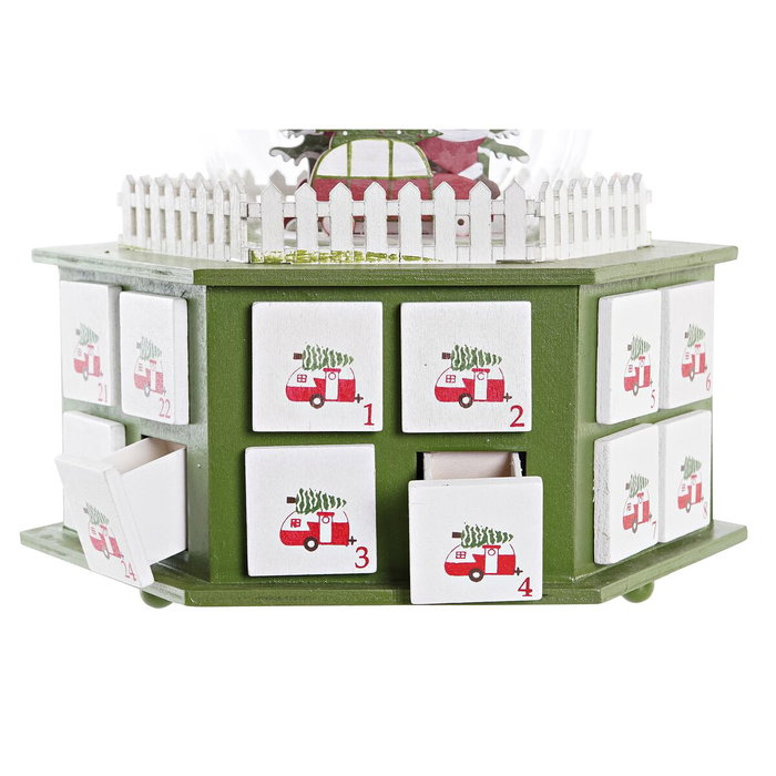 Calendrier de l’Avent DKD Home Decor Bois (22 x 19 x 20 cm) (2 Unités)