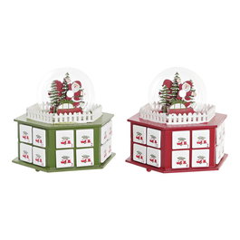 Calendrier de l’Avent DKD Home Decor Bois (22 x 19 x 20 cm) (2 Unités)