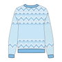Cerdá - Jersey point de Noël Bluey - 4 ans - Bleu clair