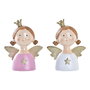Décorations de Noël DKD Home Decor Résine Ange (9 x 5 x 12 cm) (2 Unités)