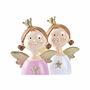 Décorations de Noël DKD Home Decor Résine Ange (9 x 5 x 12 cm) (2 Unités)
