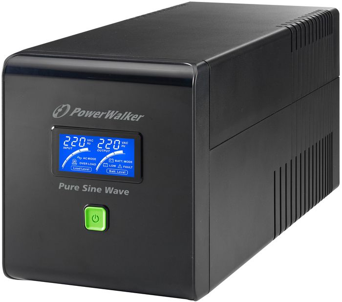 PowerWalker VI 750 PSW FR - Onduleur 750VA/480W avec Sortie Sinus Pur, Protection APFC et Affichage - Noir PowerWalker VI 750 PSW FR - Onduleur 750VA/480W avec Sortie Sinus Pur, Protection APFC et Affichage - Noir