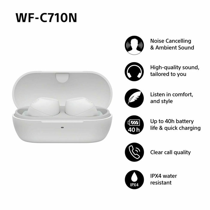 Casque Sony WFC710NW TW Blanc