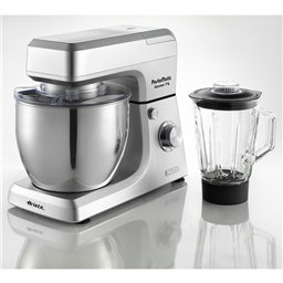 Ariete 1598/1 Robot de cuisine multifonction Gourmet 7L avec bol inox, jarre en verre 1,5L Pastamatic - 6 vitesses + fonction pulse