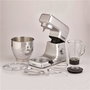 Ariete 1598/1 Robot de cuisine multifonction Gourmet 7L avec bol inox, jarre en verre 1,5L Pastamatic - 6 vitesses + fonction pulse