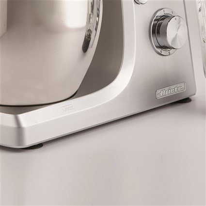 Ariete 1598/1 Robot de cuisine multifonction Gourmet 7L avec bol inox, jarre en verre 1,5L Pastamatic - 6 vitesses + fonction pulse
