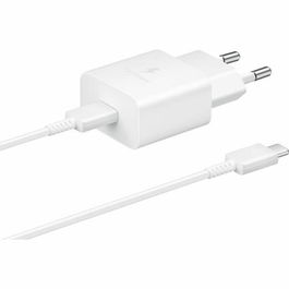 Samsung - Chargeur Secteur USB-C 15W Rapide avec Câble USB-C 1,8 m Blanc