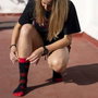 Stranger Things Chaussettes Taille Unique (35-41) et (40-46) - Cerdá - Noire - 86% Coton 12% Polyamide 2% Élasthanne
