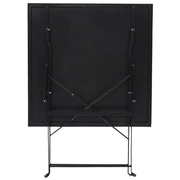 Home Deco Factory Table pliante noire 70x70x71 cm Home Deco Factory Table pliante noire 70x70x71 cm