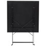 Home Deco Factory Table pliante noire 70x70x71 cm