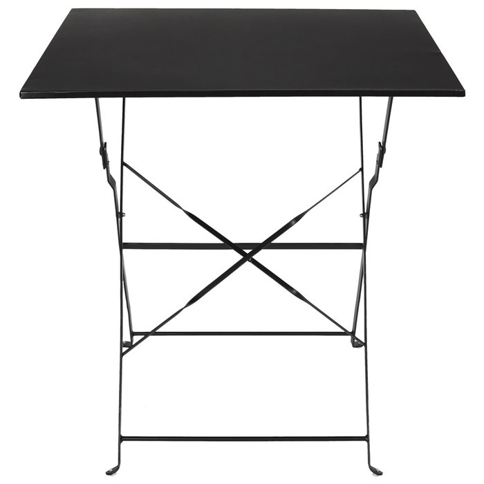 Home Deco Factory Table pliante noire 70x70x71 cm Home Deco Factory Table pliante noire 70x70x71 cm