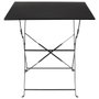 Home Deco Factory Table pliante noire 70x70x71 cm