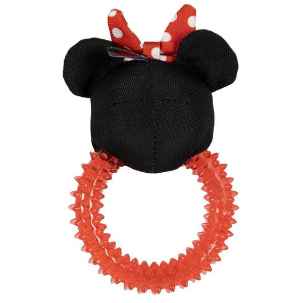 Cerdá - Mordedor Jouet à Mâcher pour Chien Minnie - 10.0 x 5.0 x 17.0 cm - Recommandé à partir de 3 ans - Rouge