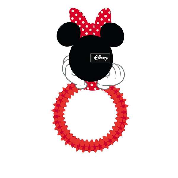 Cerdá - Mordedor Jouet à Mâcher pour Chien Minnie - 10.0 x 5.0 x 17.0 cm - Recommandé à partir de 3 ans - Rouge