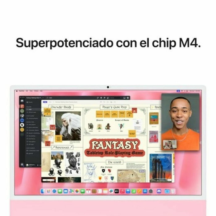 Apple MWUG3Y/A Tout en Un 24 pouces M4 16 GB RAM 256 GB SSD Rose