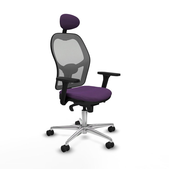 Piqueras y Crespo Chaise de Bureau 3D086N1 Violet avec Appui-tête Piqueras y Crespo Chaise de Bureau 3D086N1 Violet avec Appui-tête