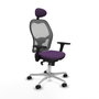 Piqueras y Crespo Chaise de Bureau 3D086N1 Violet avec Appui-tête