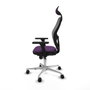 Piqueras y Crespo Chaise de Bureau 3D086N1 Violet avec Appui-tête