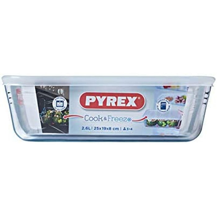 Pyrex Boîte de conservation rectangulaire 24 x 19 cm - Modèle 1451006