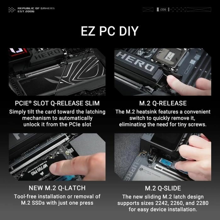 Asus ROG MAXIMUS Z890 HERO LGA 1851 DDR5 ATX