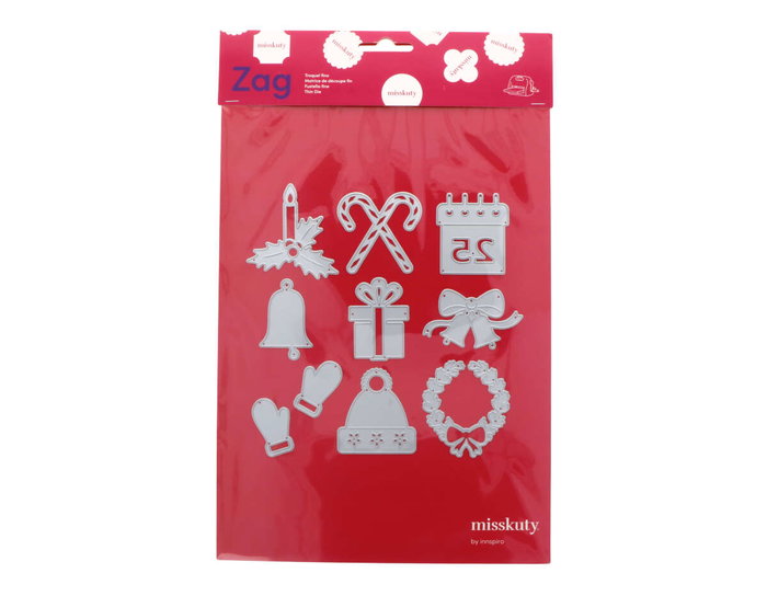 Misskuty Lot de 10 emporte-pièces fins ZAG Noël