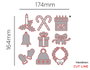 Misskuty Lot de 10 emporte-pièces fins ZAG Noël