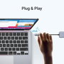 Ugreen Hub USB 5 en 1 avec 4 ports USB-A 3.2 Gen 1 et 1 port USB-C - Gris