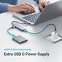 Ugreen Hub USB 5 en 1 avec 4 ports USB-A 3.2 Gen 1 et 1 port USB-C - Gris