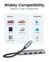 Ugreen Hub USB 5 en 1 - 4 ports USB-A 3.2 Gen 1 + 1 port USB-C - Gris