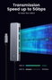 Ugreen Hub USB 5 en 1 - 4 ports USB-A 3.2 Gen 1 + 1 port USB-C - Gris