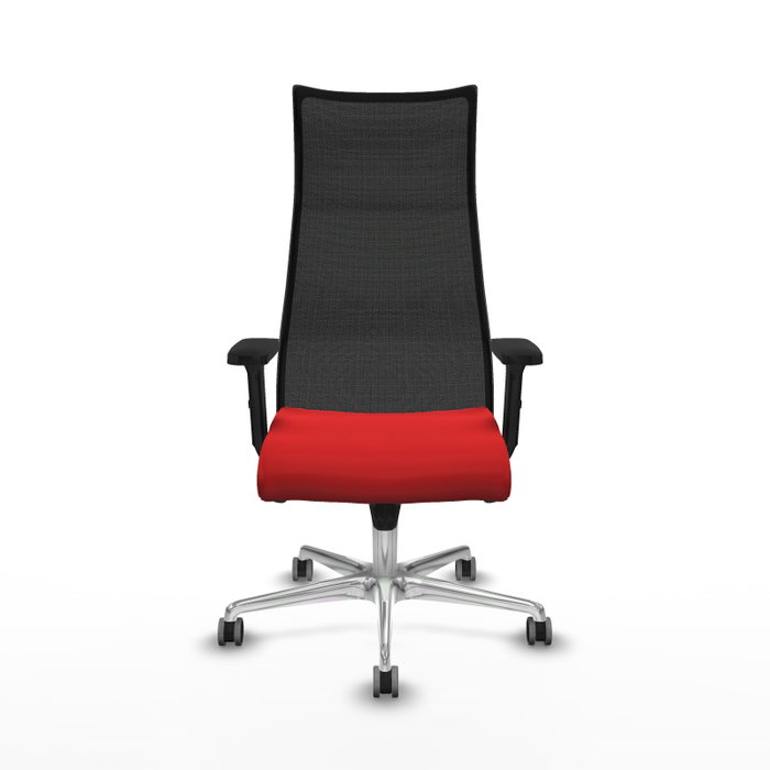 Piqueras y Crespo Chaise de Bureau Albacete Rouge et Noir Piqueras y Crespo Chaise de Bureau Albacete Rouge et Noir