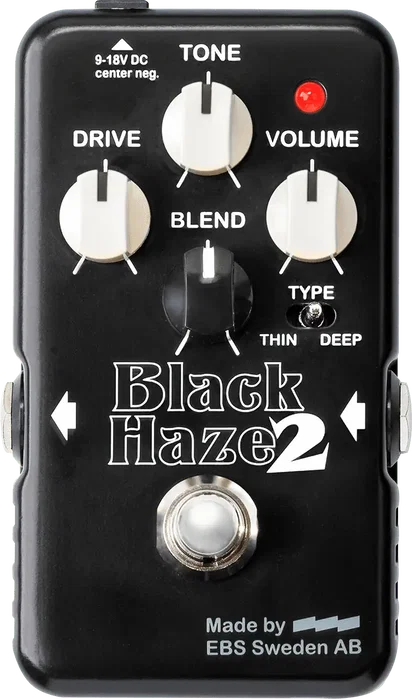 EBS Pedal Fx Bass Overdrive - 3 Modes EBS Drive pour basse ou guitare avec contrôle de mixage et gain