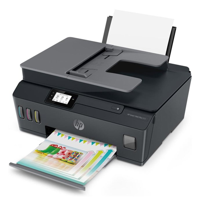 HP Smart Tank Plus 655 Multifonction Jet d'encre Couleur WiFi - Imprimante, Scanner, Copieur, Fax, Alimentateur Automatique, 11 ppm Noir