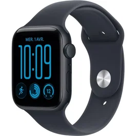 Apple Watch SE 3 44mm GPS - Boîtier Midnight Aluminium - Bracelet Sport Navy Blue M/L