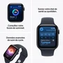 Apple Watch SE 3 44mm GPS - Boîtier Midnight Aluminium - Bracelet Sport Navy Blue M/L