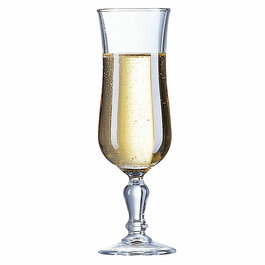 Arcoroc Verres à pied Flûte Normandi 15 cL - Lot de 12 Verres à Champagne en Verre Trempé Résistant