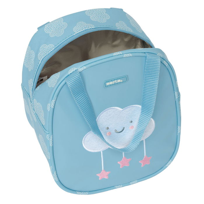 Sac glacière goûter Safta Nuages Bleu 19 x 22 x 14 cm Sac glacière goûter Safta Nuages Bleu 19 x 22 x 14 cm