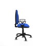 PIQUERAS Y CRESPO Chaise de bureau Algarra, Tissu bleu, Sans roulettes