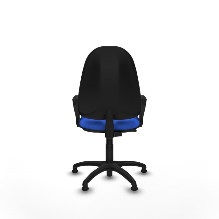 PIQUERAS Y CRESPO Chaise de bureau Algarra, Tissu bleu, Sans roulettes