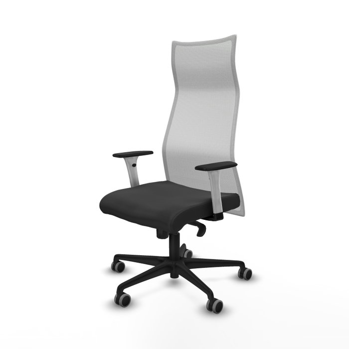 Piqueras y Crespo Chaise de Bureau Albacete Gris foncé et blanc Piqueras y Crespo Chaise de Bureau Albacete Gris foncé et blanc