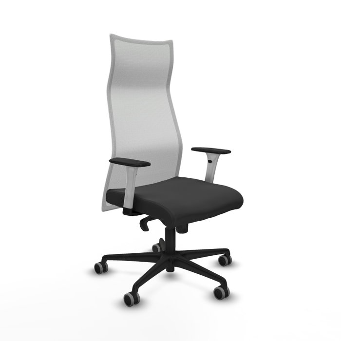 Piqueras y Crespo Chaise de Bureau Albacete Gris foncé et blanc Piqueras y Crespo Chaise de Bureau Albacete Gris foncé et blanc