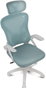 Drift DRAIR35WT Salle Gaming Ergonomique Blanche Turquoise avec Repos Bras Rabattables et Coussins Réglables