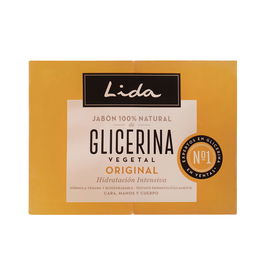 Lida Savon Glycérine Végétale 100% Naturel Hydratant, Lot de 2 x 125 gr