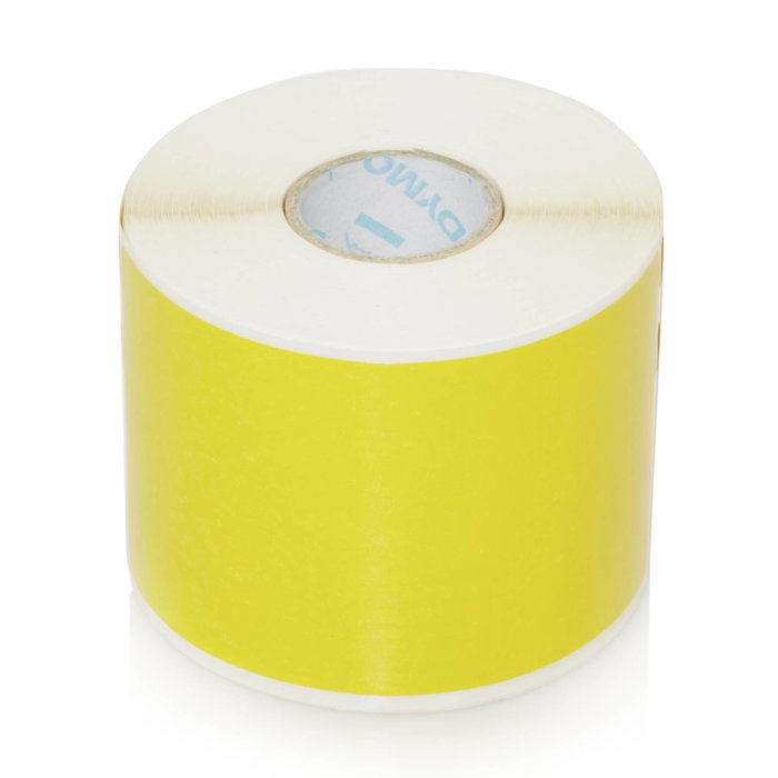 Dymo Étiquettes Colorées 54 x 101 mm, 220 pièces, Noir et Jaune
