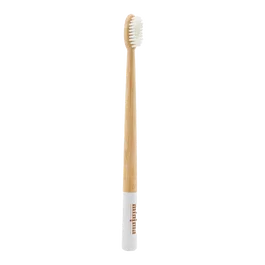 MINIMA ORGANICS Brosse à dents en bambou blanc