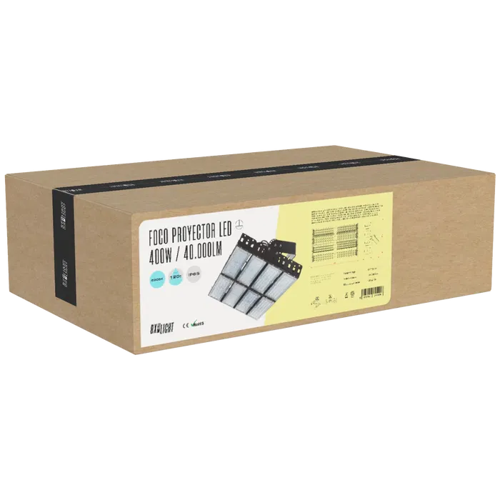 BX3 LIGHT Foco Proyector LED BX3-SDF-400W-CW 400W 40000 Lumen 6000K IP65 pour éclairage de stades et grandes surfaces extérieures BX3 LIGHT Foco Proyector LED BX3-SDF-400W-CW 400W 40000 Lumen 6000K IP65 pour éclairage de stades et grandes surfaces extérieures