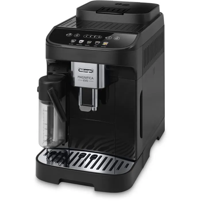 De'Longhi Machine à Café Expresso avec Broyeur Magnifica Evo ECAM290.61.B - Noir - 5 Recettes - Panneau Tactile